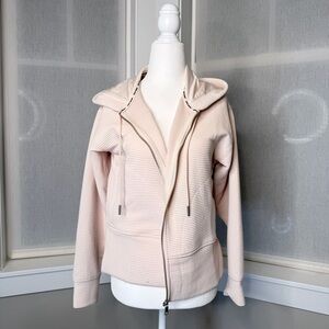 DKNY Sport Ribbed Light Pink Hoodie